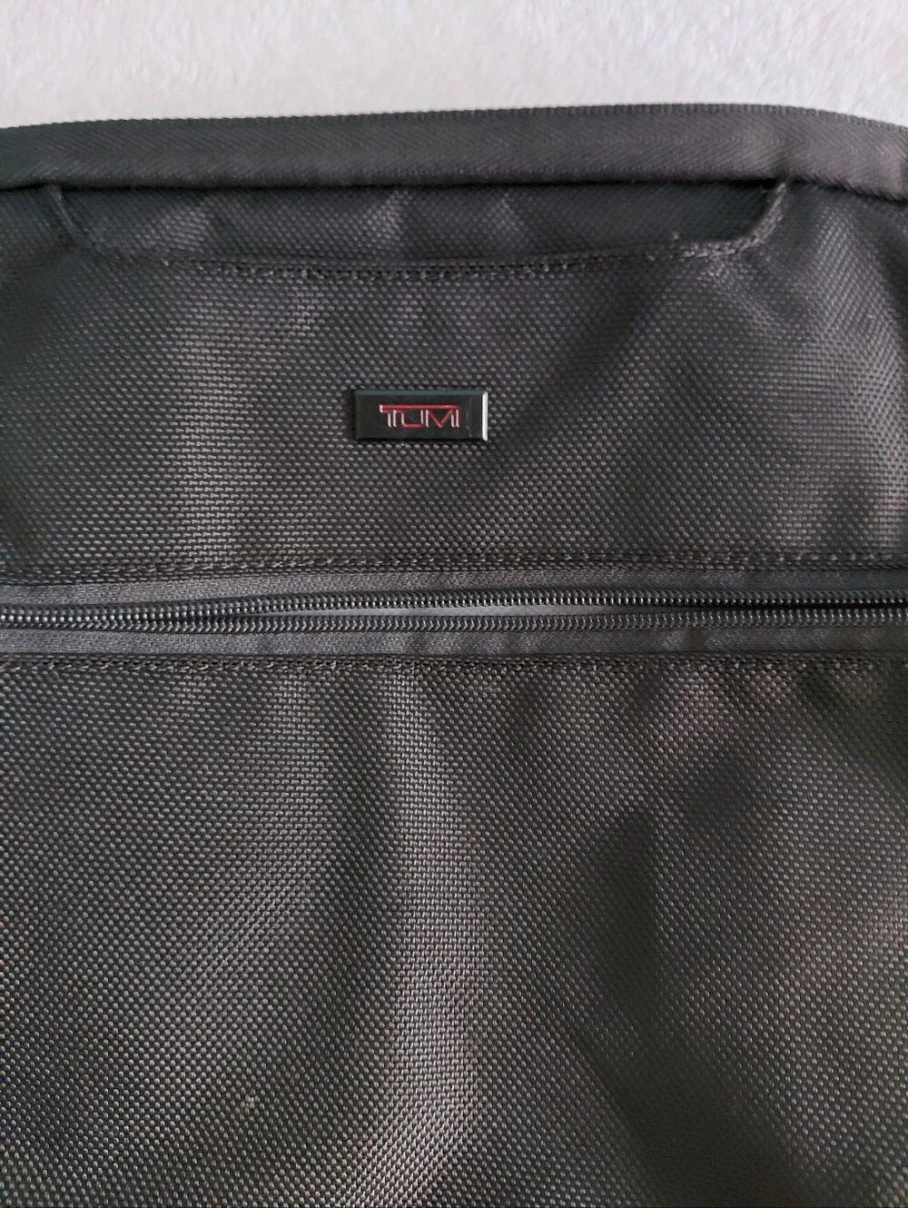 Tumi Laptop Briefcase Messenger Bag Black Nylon With STRAP EUC